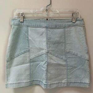 Light Blue Denim Skirt